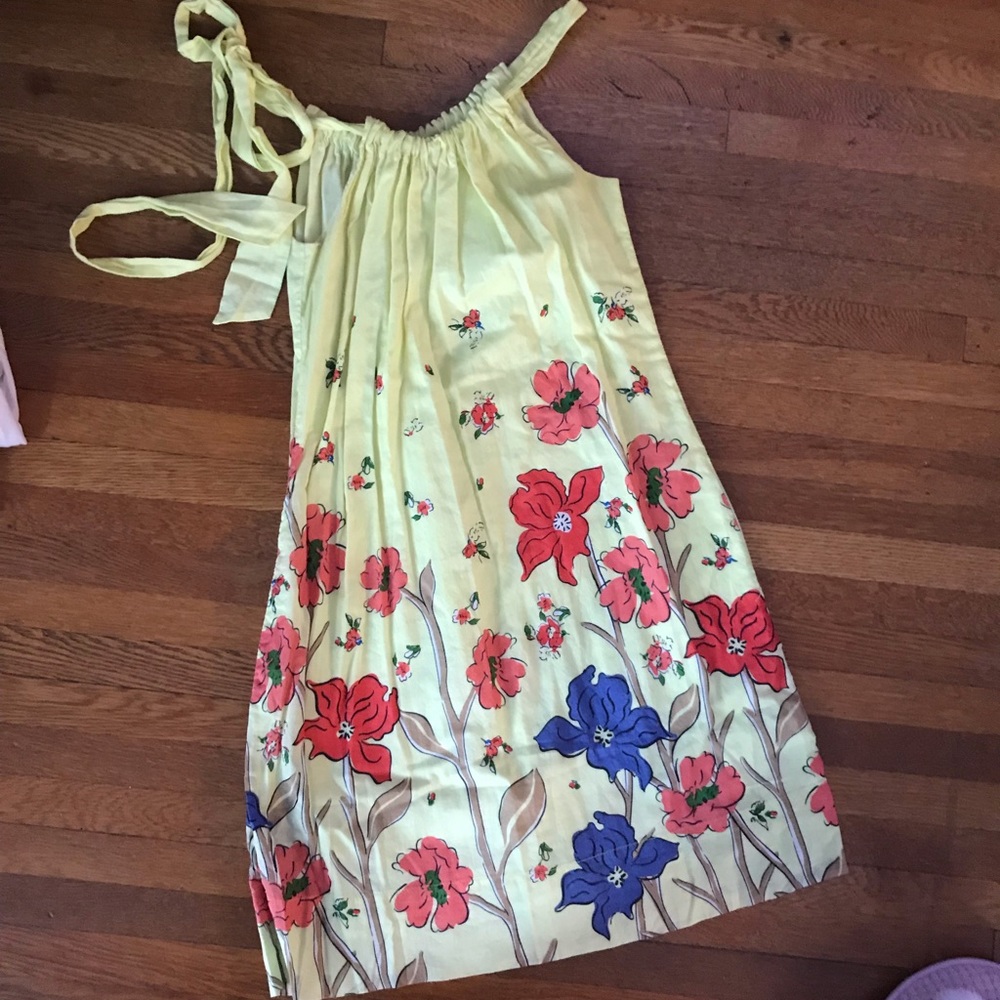 Old Navy floral halter dress
